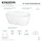 Aqua Eden Freestanding Bathtubs, 51.19 L, 27.38 W, White, Acrylic VT7DE512823 - alternate 2